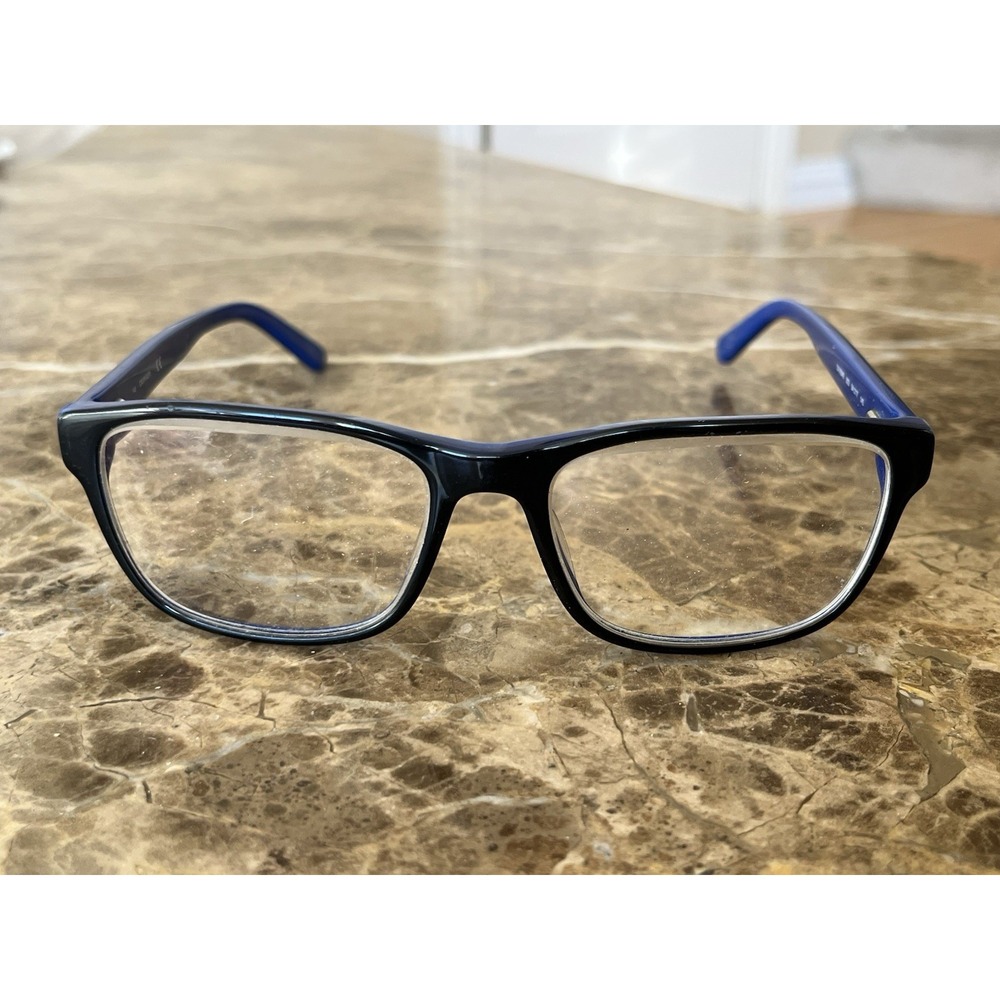 Men Calvin Klein CK18540 003 Blue/Black Square Designated Eyeglasses 54-17-145